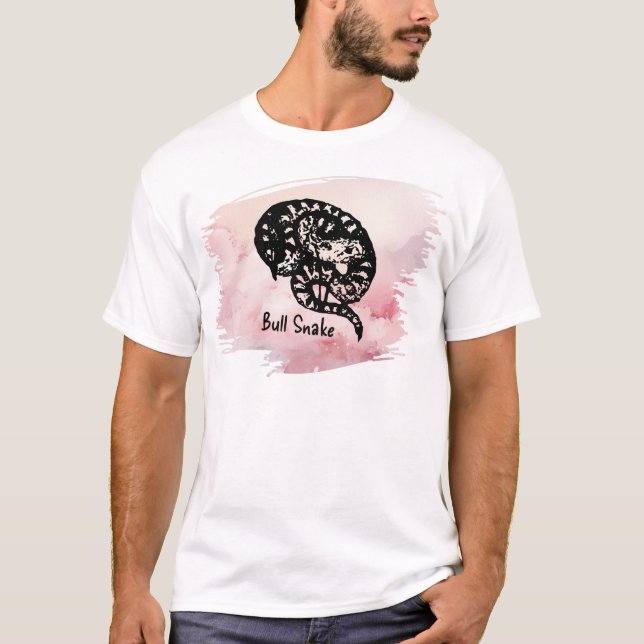 Namn I Bita Bull Snake on Rosa T Shirt (Framsida)