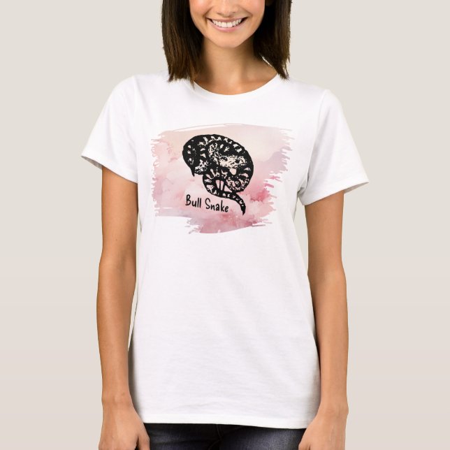 Namn I Bita Bull Snake on Rosa T Shirt (Framsida)