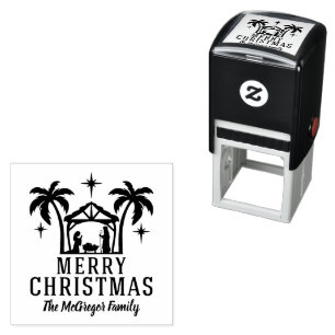 Namn i God jul-familjen Självfärgande Stämpel