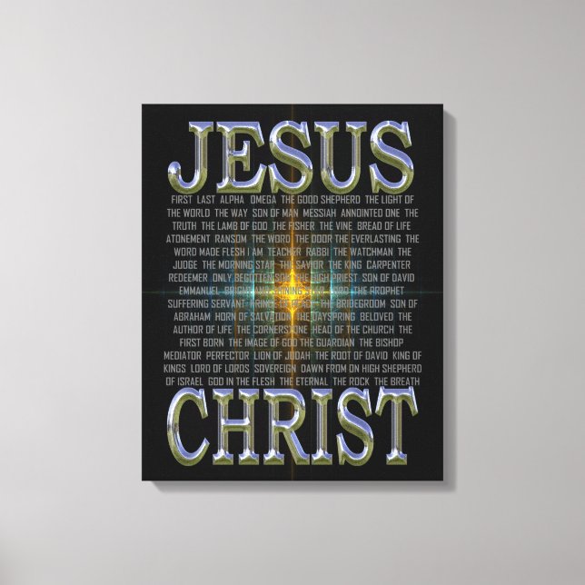Namn i Jesus Kristus Canvastryck (Framsida)