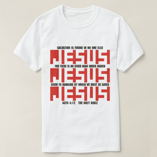 NAMN I JESUS T SHIRT (Design framsida)