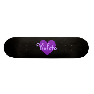 NAMN i LILA Skateboard Bräda 21,5 Cm