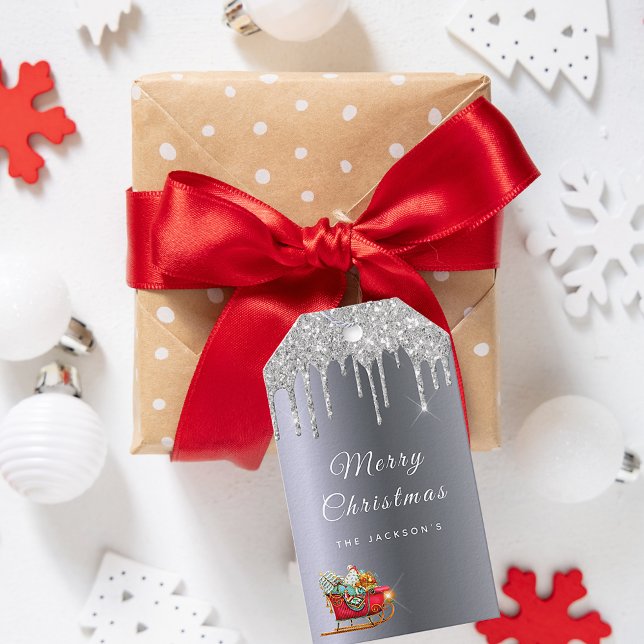 NAMN i SILVER Presentetikett (Skapare uppladdad)