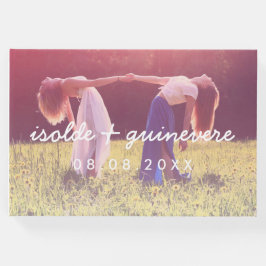 Namn i skriptAnpassningsbarna Photo Bröllop Gästböcker