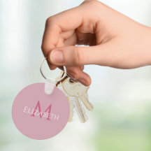 Namn Initial Rosa Personlig Monogram För Henne