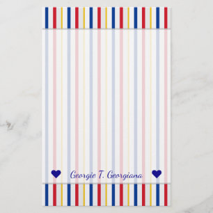Namn + ishockey Arena Rink-Inspired Rand Brevpapper