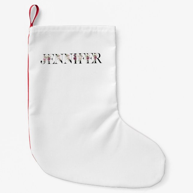 Namn Jennifer Liten Julstrumpa (Framsidan)