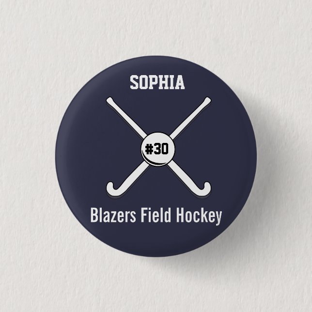 Namn Jersey för personliglandhockeylaget numrerar Knapp (Framsida)