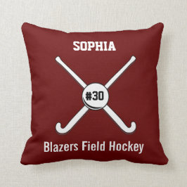 Namn Jersey för personliglandhockeylaget numrerar Kudde