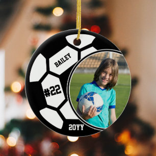 Namn Jersey Number Photo Keepsaki Julgransprydnad Keramik