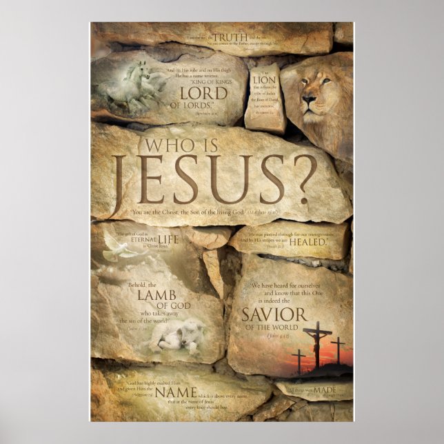 NAMN JESUS CHRIST - Poster kristkonst (Framsidan)