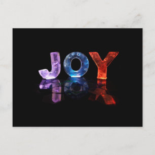 Namn Joy in 3D Ljus (foto) Vykort