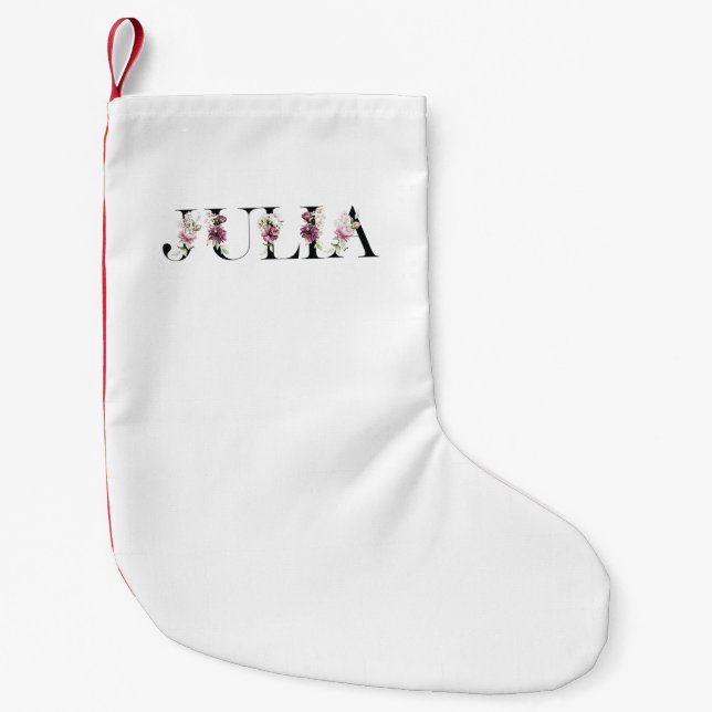 Namn Julia Liten Julstrumpa (Framsidan)