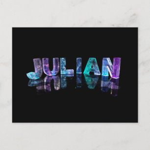 Namn Julian i 3D Ljus (fotografi) Vykort