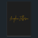 Namn kalligrafi professionell elegant guld färg bordsnummer<br><div class="desc">Denna produkt var mycket bra och jag älskar hur lätt det är att anpassa designen. Designen var mycket enkel så jag är mycket nöjd när jag skapar.</div>