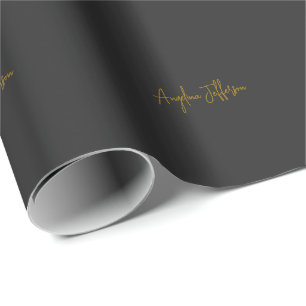 Namn Kalligrafi Professionell Elegant Guld Färg Presentpapper
