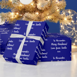 Namn Kärlek från jultomten Presentpapper