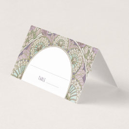 Namn-kort Bröllop Bord Vintage Art nouveau Kort
