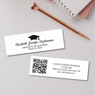 namn-kort för enkel qr-kod för studenten