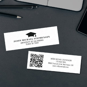 namn-kort för enkel qr-kod för studenten