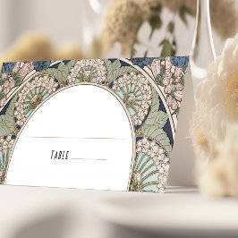 Namn-kort för marinblått Bröllop Bord Vintage Placeringskort