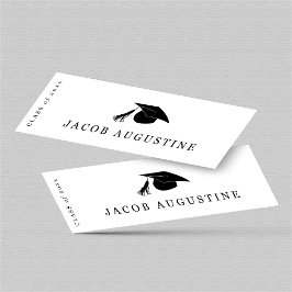 Namn-kort för studenten - aviseringstillägg mini visitkort