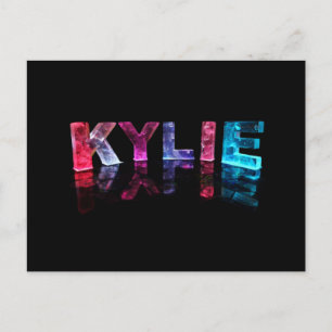 Namn Kylie i 3D Ljus (fotografi) Vykort
