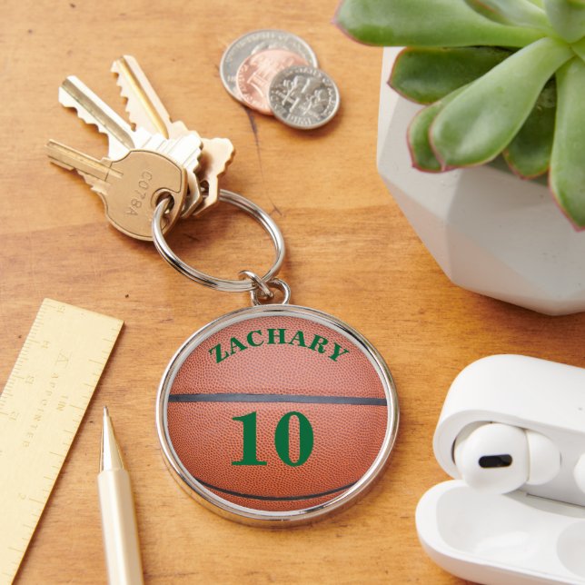 Namn Lag Nummer Basketboll Nyckelring (Skrivbord)