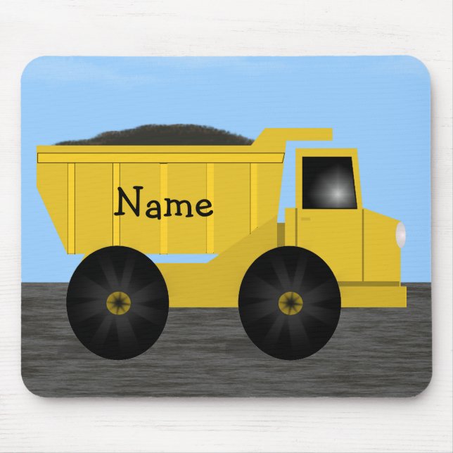 Namn Lastbil Mousepad - mall Musmatta (Framsidan)