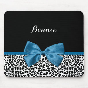 Namn Leopard Söt Cobalt Blue-menyfliksområdet Musmatta