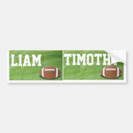 Namn Liam & Timothy Football Sign/dekal/magnet Bildekal