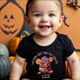Namn Lila Orange Black Pumpkin Halloween Candy T Shirt