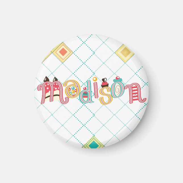 namn Madison Magnet (Framsidan)