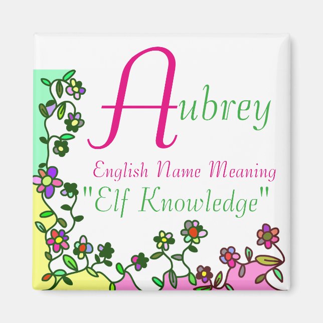 Namn Magnet Meaning, Aubrey: Elf Knowledge (Framsidan)