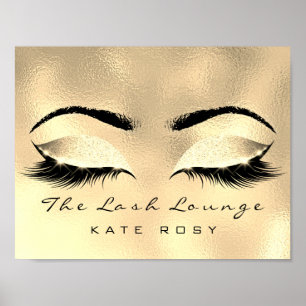 Namn Makeup Artist Beauty Studio Lash Poster