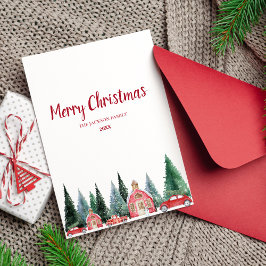 Namn-mappat Helgdag-kort för God jul-familjen Helgkort