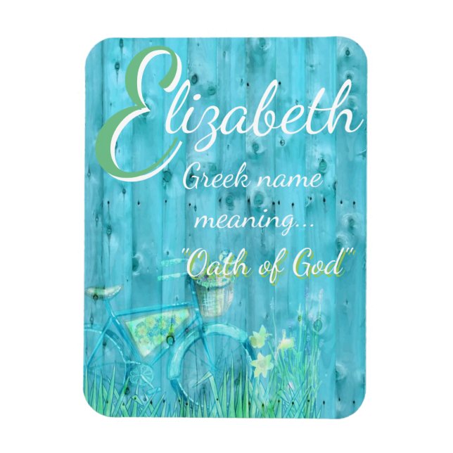 Namn Meaning Magnet: Elizabeth, Guds ed Magnet (Vertikal)