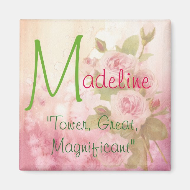 Namn Meaning Magnet, Madeline Magnet (Framsidan)