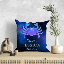 Namn med Zodiac-tecken Gift Dekorativ kudde
