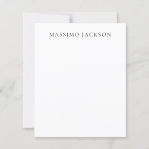 Namn Minimalistisk Modern Enkel Svart Vit