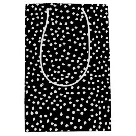 Namn Modern Cute Polka Dot Black and White