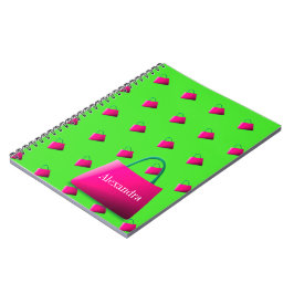 Namn Modern Lime Green Anteckningsbok