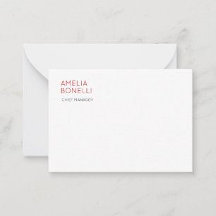 Namn Modern Minimalistisk Professionell Enkel Casu Anteckningskort