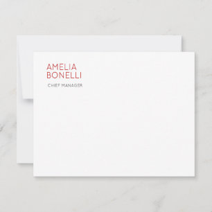 Namn Modern Minimalistisk Professionell Enkel Casu Anteckningskort