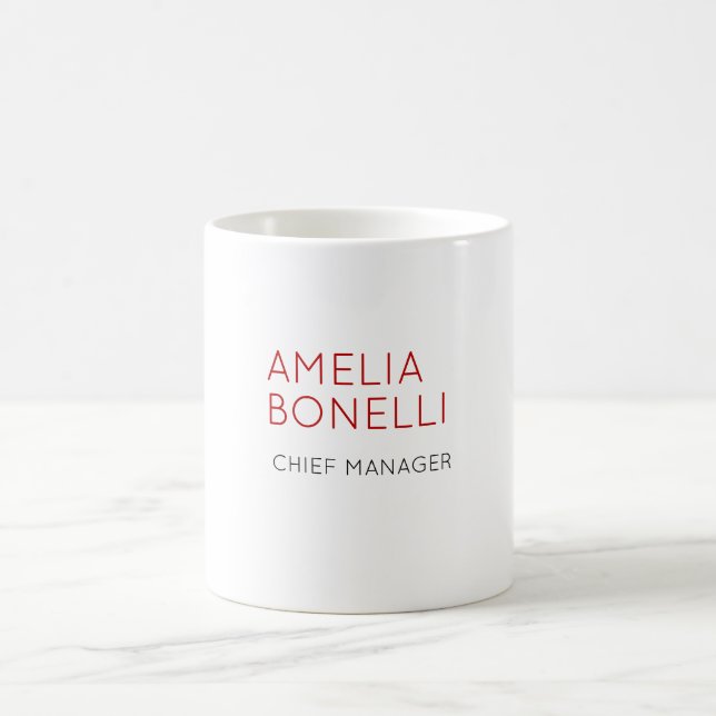 Namn Modern Minimalistisk Professionell Enkel Casu Kaffemugg (Center)