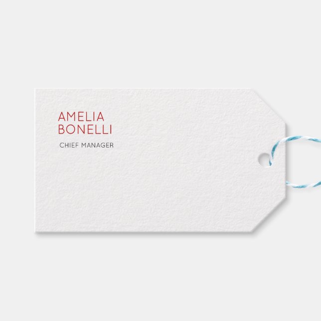 Namn Modern Minimalistisk Professionell Enkel Casu Presentetikett (Framsidan (Horisontell))