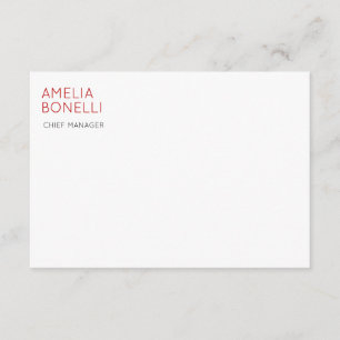 Namn Modern Minimalistisk Professionell Enkel Casu Tilläggskort