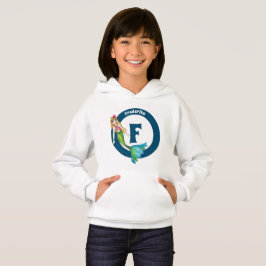 Namn Monogram Bevackra Sjöjungfru Turquise Circle T Shirt