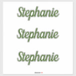 Namn Monogram Forest Grönt Baby Shower Birthdays Klistermärken<br><div class="desc">Designad med anpassningsbar färg textmall för namn eller annan text! Underbar för tillfälle som studenten,  födelsedagar,  babyduschar,  bröllop,  möhippor eller bara för märkning! Du kan ändra text,  teckensnitt,  teckensnitt,  färg eller färg i bakgrunden som du vill!</div>