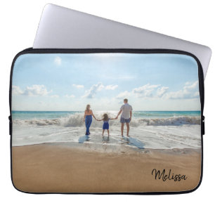 Namn Monogram Photo Laptop Fodral